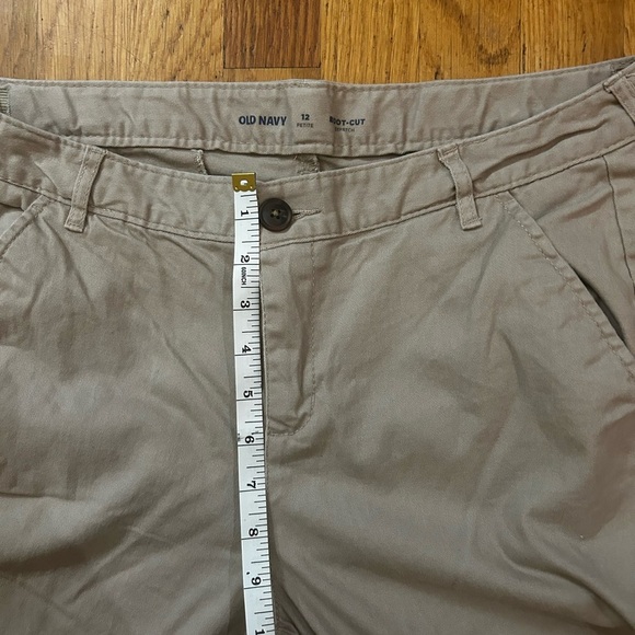 Old Navy Boot Cut Stretch Khaki Pants Petite - Picture 10 of 12